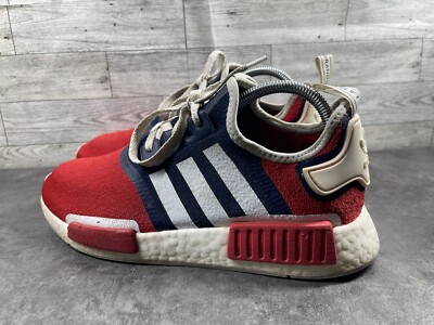adidas gazelle silver green womens ADIDAS Big Kids' NMD Runner Casual Shoes, White main image 1