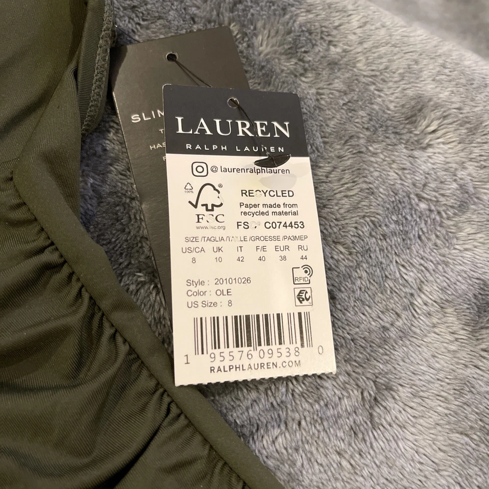 Regata Lauren Ralph Lauren Emagrecedora Halter Verde Tamanho 8 - Imagem 4 de 4