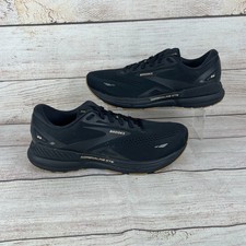 Brooks Adrenaline GTS 23 Mens Sz 10.5 Running Shoes Black White Gum