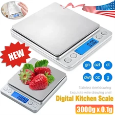 Accurate Jewelry Gold Coin Food Gram Pocket Digital Scale Silver 3000g 0.1g US