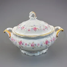 VINTAGE EDELSTEIN MARIA THERESIA FLORENCE FOOTED COVERED VEGETABLE TUREEN