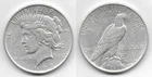 1922 Peace dollar coin $1 VF very fine