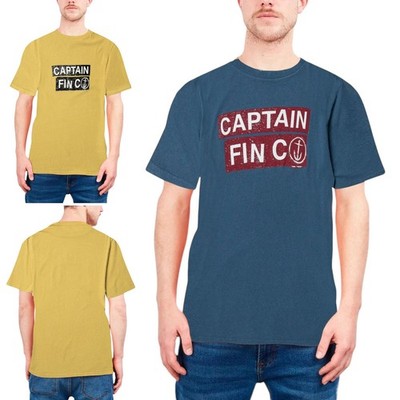 Captain Fin Herren T-Shirt Rundhals Pullover Sommer Baumwolle Kurzarm Oberteil Neu