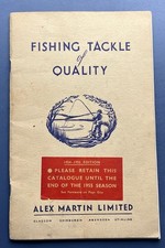 Alex Martin 1954-1955 Fishing Tackle Catalog