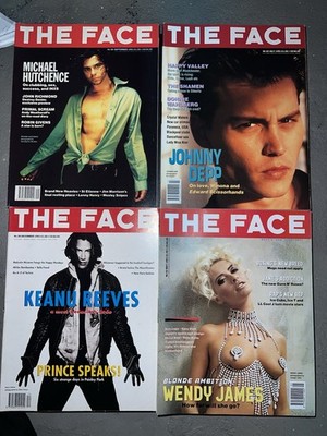 The Face 4 Issue Lot May, Jul, Sept, Dec 1991 Johnny Depp, Keanu, INXS, Juergen