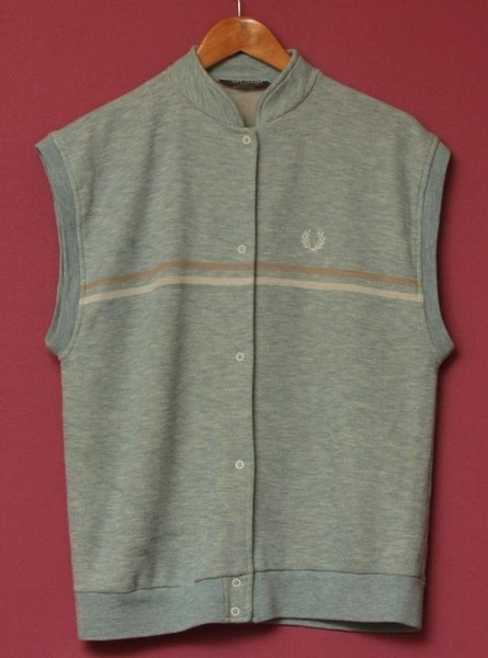 Men Fred Perry Vest Blue Cotton 38 / M / 46