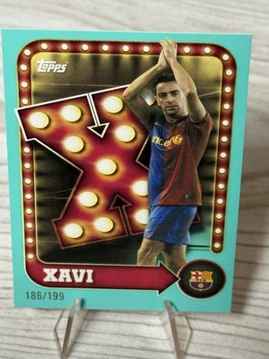XAVI HERNANDEZ, LIMITED 186/198, BASE 023, FC BARCELONA, COLLECTOR TIN, 25-26