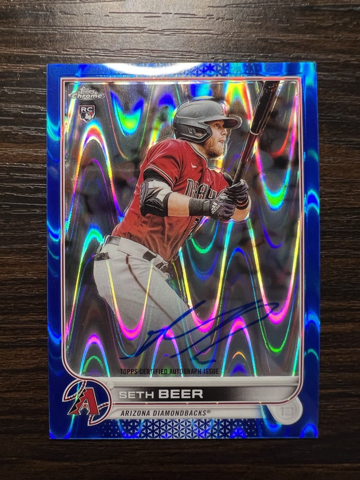 2022 Topps Chrome -  Seth Beer Rookie Auto #RA-SBE Blue Refractor /150 (RC)