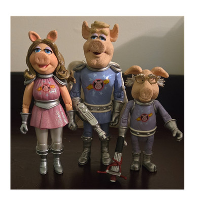 The Muppets Pigs in Space Playset Miss Piggy Link Hogthrob Strangepork Figures