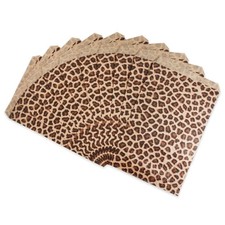 100-200 Leopard Print Flat Paper Bags 4x6 5x7 6x9 8.5x11 Gift Packaging Bags