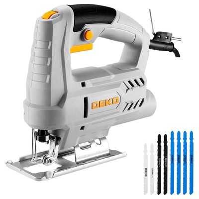 Elektro-Stichsäge 400 W Stichsäge mit 6-Gang-Variablengeschwindigkeit 0 3000 ...