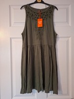 Superdry Women's Dress Khaki Green, Size 10 Brand New With Tags