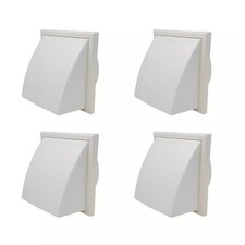 Cowl Gravity Flap Wall Outlet Non-Return Valve Cowled Duct Cover Air Vent Grille