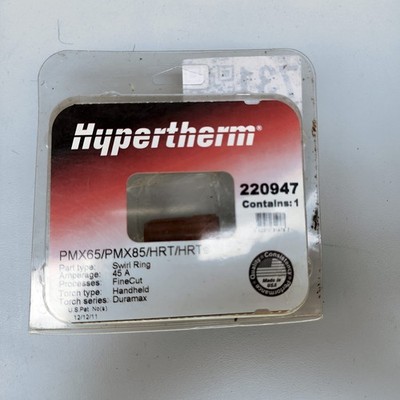 Hypertherm 220947 Swirl Ring Powermax 45/65/85 XP Duramax HRT 45A FineCut 