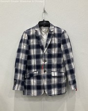 NWT ELIE BALLEH Youth Boy Blue/White Blazer Size 14/16