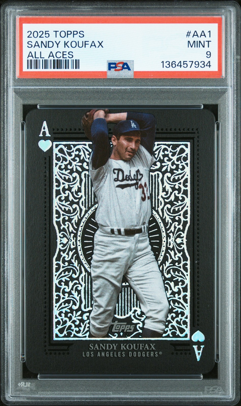 2025 Topps All Aces #AA1 Sandy Koufax PSA 9