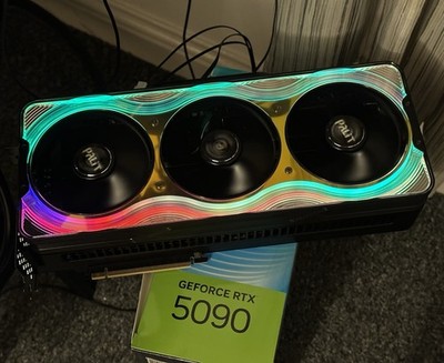 RTX 5090 PALIT GameRock with box, PCB, RGB REMOTE & App control(non-functional！)