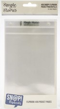 SIMPLE STORIES 1 Sn p Pocket Pages for 4"X6" Flipbooks 10/Pkg