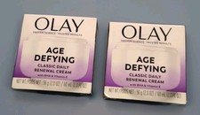 2 Boxes Olay Age Defying Classic Daily Renewal Cream 2 oz 56g each - New