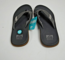 Mens Reef Santa Anna grey flip flops thong sandal Sz 9 New with tags NWT
