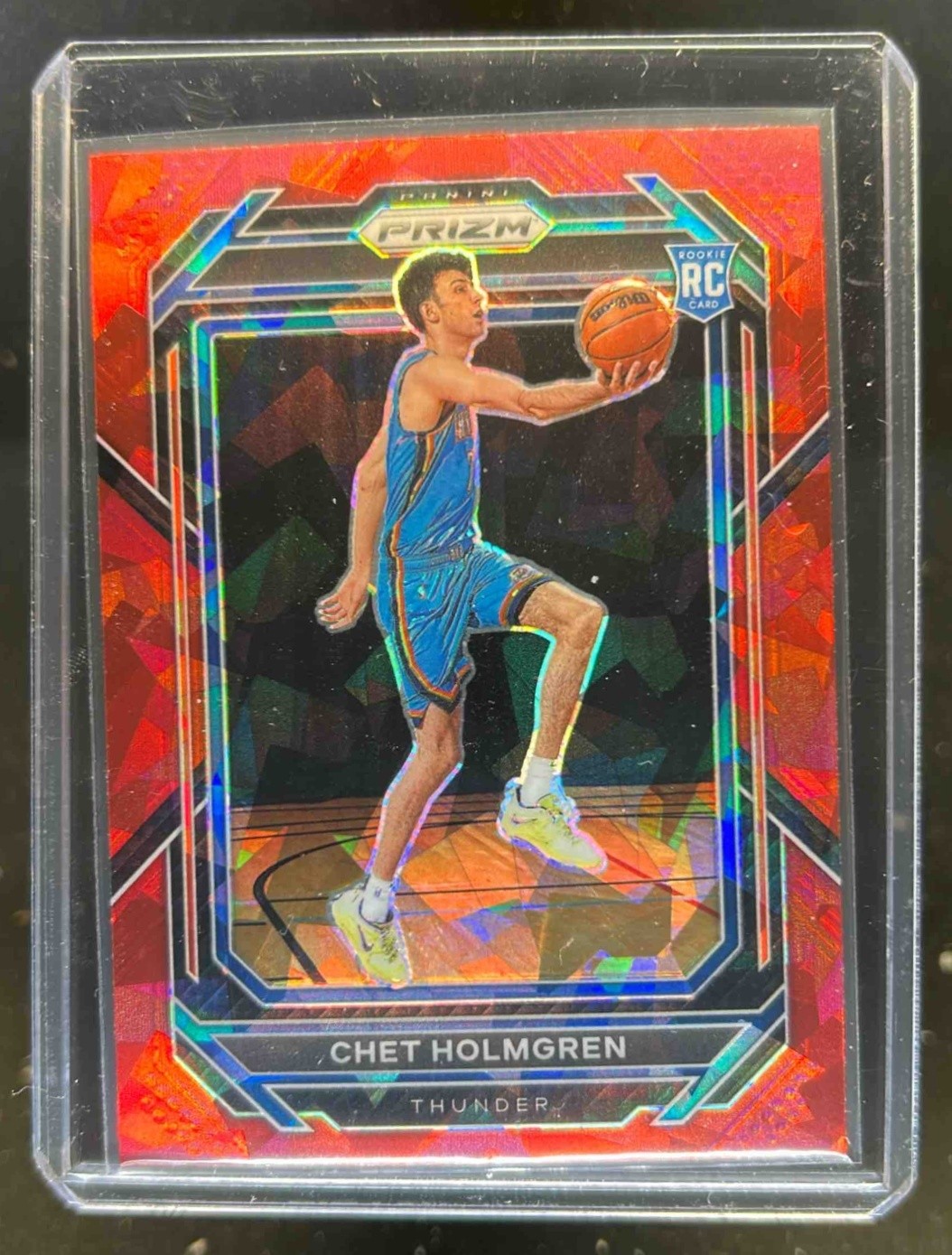 2022-23 Prizm Chet Holmgren RC Prizms Red Ice Rookie #266 Thunder