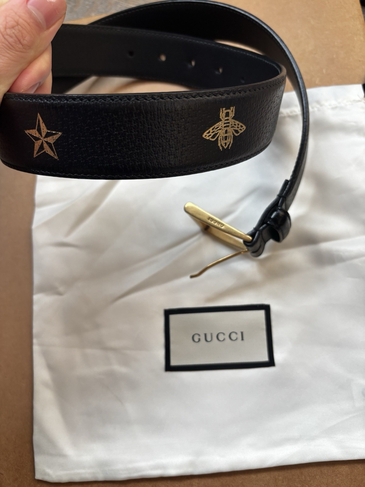 Gucci Leather belt 80cm UK 10 Very good condition Black, Leather