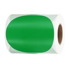 4 Inch Round Thermal Label Stickers for Business, Green 300Pcs 