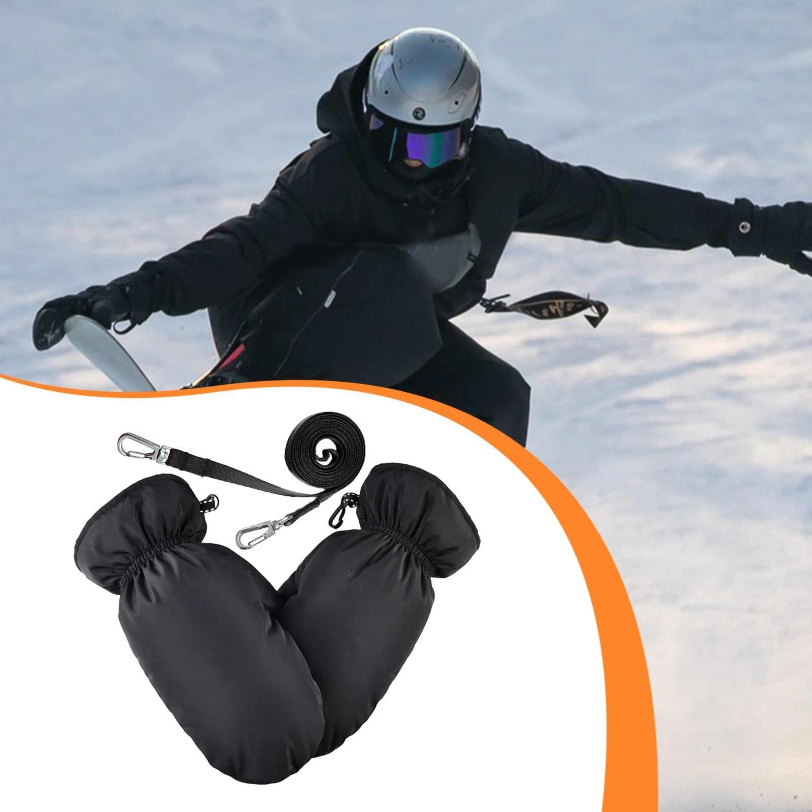 Down Mittens Winter Snow Mittens for Snowboarding Snowmobiling Autumn Winter