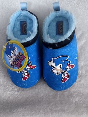 Sonic Kids Slip-On Blue Slippers US 13/1 Sonic the Hedgehog ECS03110NR