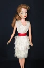 * Vintage Barbie MISS SUZETTE - DOIN' THE TWIST - White Dress w/ Fringe NO DOLL