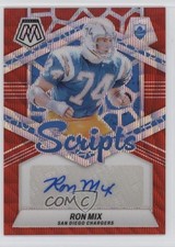 2024 Panini Mosaic Scripts Red Wave Prizm Ron Mix #SC-RMX Auto HOF 1t31