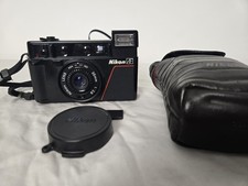 Nikon L35AF 1000 ISO 35mm Point & Shoot Film Camera - Tested & Working