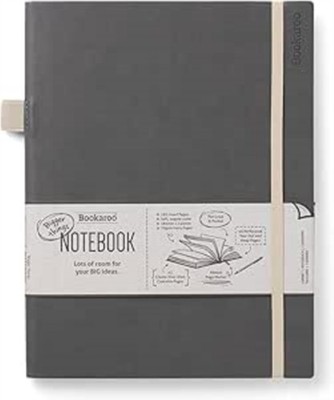 Bookaroo Bigger Things Notebook Journal - Charcoal (Paperback Book)