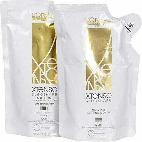 L'Oreal Paris Xtenso Oil Extra Resistant Hair Straightening Cream(125ml+125ml)