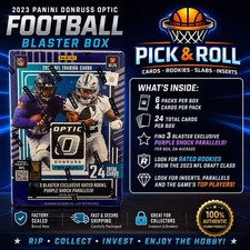 2025 Panini Donruss Optic Football Blaster Box Sealed Purple Shock