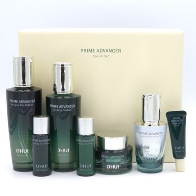 O HUI Prime Advancer De-aging 3pcs Special Set 7 Items Skincare Kit K-Beauty
