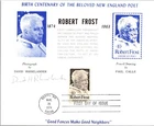 Dr Jim Stamps Maximum Card Robert Frost 10C Fdc