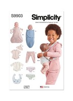 "Simplicity S9903 Puppenkleidung NäHanleitung 15\" (38 Cm) Zuschnitt"