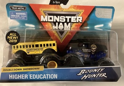 2019 Monster Jam Spin Master Die Cast Higher Education Bounty Hunter 2-Pack 1/64