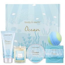 Gifts for Women, Bath and Body Womens Gift Sets with 5 Pcs 5 Piece Set, Blue