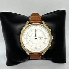 Fossil Accomplice FTW1201 Women's Brown Leather Analog Hybrid Smartwatch HME683