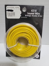 Yellow Layout Wire 20 Gauge HO N SCALE ATLAS 318 TRAIN TRACKS LAYOUT 50 Feet