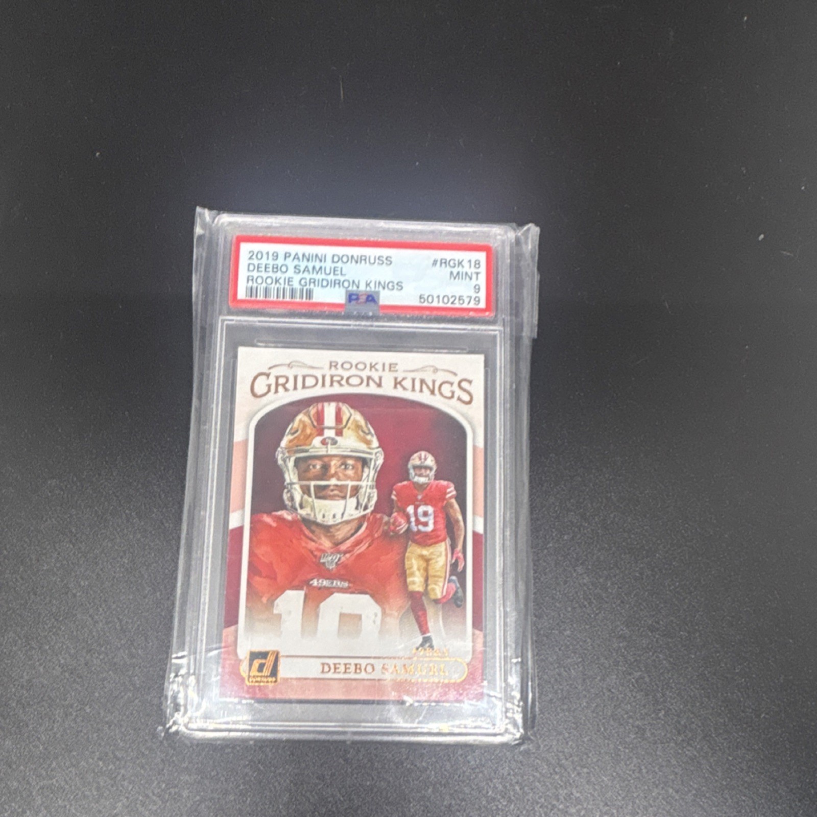 2019 Panini Donruss Rookie Gridiron Kings Deebo Samuel 49ers #RGK-18 PSA 9