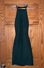 Jovani - 63954 Sleeveless Cut-out Back Fitted Glitter Cocktail/Homecoming Dress