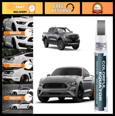 Gray Metallic Touch Up Paint Pen for Ford - Car Scratch Repair, Two-in-One Remov