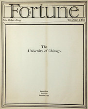 Fortune Magazine University of Chicago Alumni Offprint  John D Rockefeller 1937