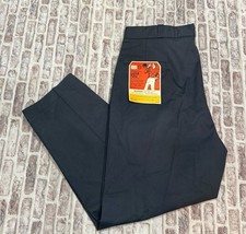 NOS VTG 60s Sears Gray Workwear Perma Prest Pants 40x28 Dacron Talon Zip Luster