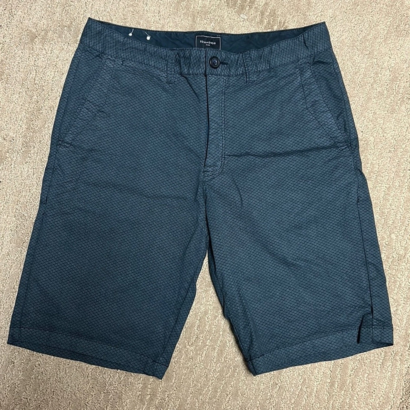 7Diamonds Navy Chino Shorts SZ 29