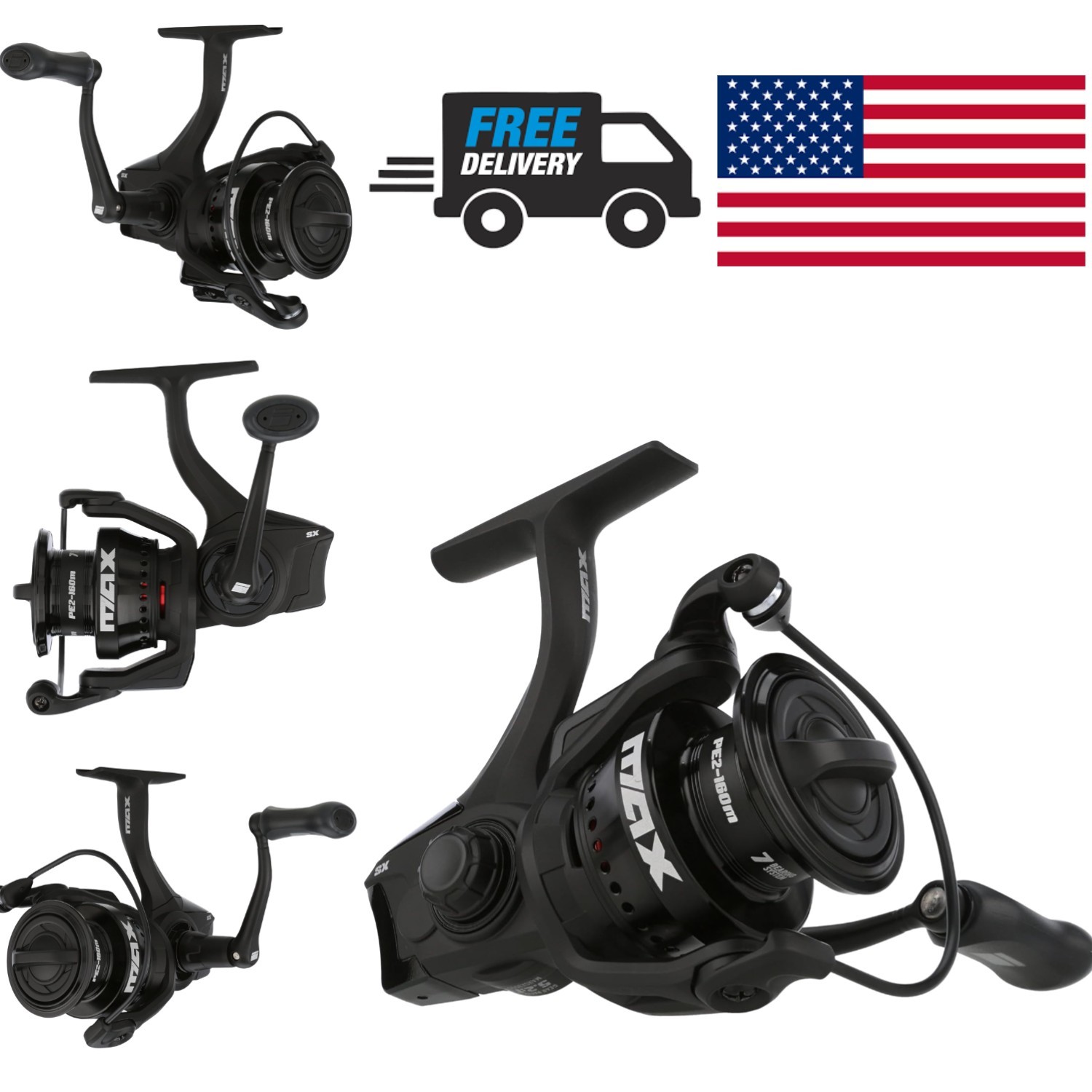 Lightweight Fishing Reel with 7 Bearings and V Rotor System for Smooth Operation