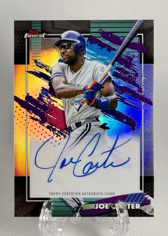 2026 Topps Finest JOE CARTER Toronto Blue Jays Refractor AUTO #FA-JCA